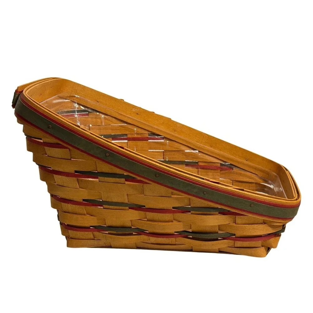 VTG Longaberger Dash Away Sleigh Basket Discontinued Piece 1990s Handmade Signed